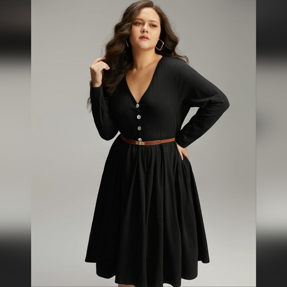 NWT Bloomchic Black cotton dress 14